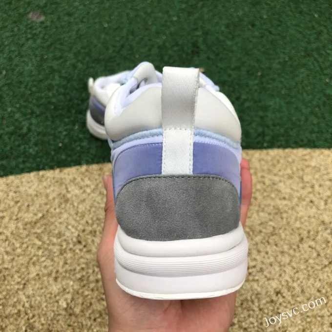 CHANEL Suede Effect Nylon Sneakers in Sky Blue