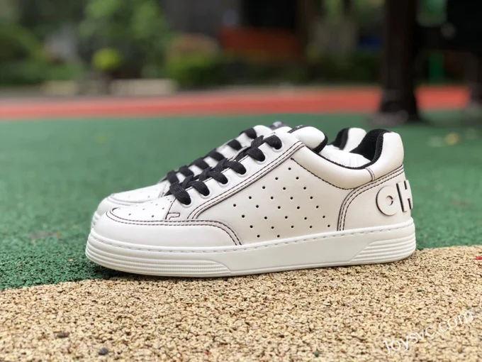 CHANEL 2021 Panda Sneakers in White