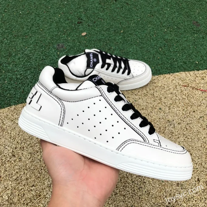 CHANEL 2021 Panda Sneakers in White