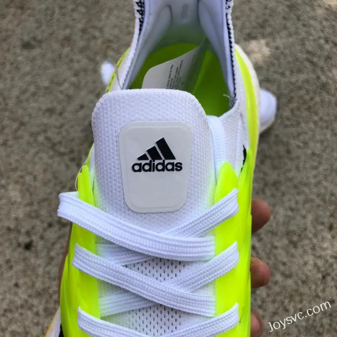 adidas UltraBoost 21 White Fluorescent Green FY0366