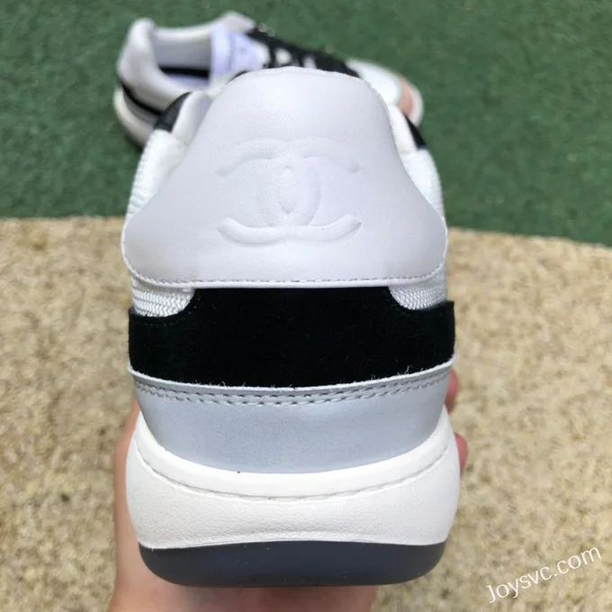 CHANEL 22 Panda Sneakers in White Pink and Black