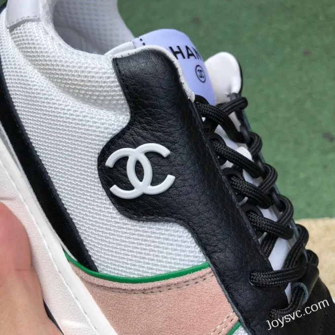 CHANEL 22 Panda Sneakers in White Pink and Black