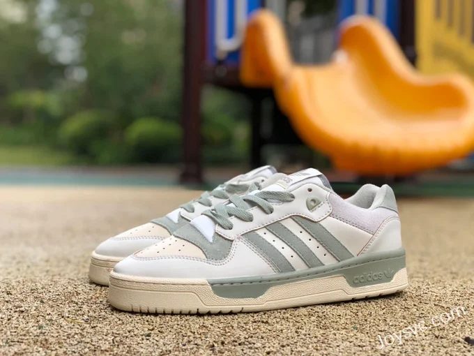 Adidas Rivalry Low Beige Yellow Green Retro Sneakers FX9448