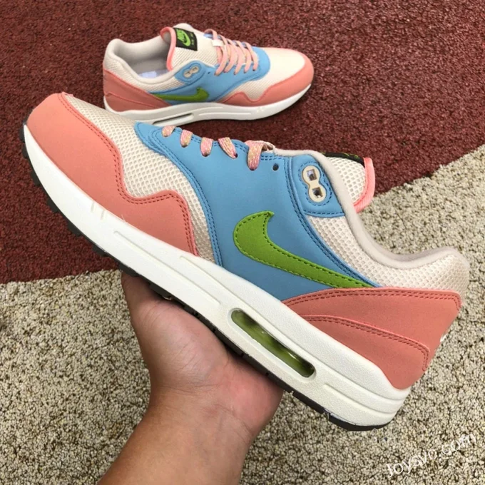 Nike Air Max 1 Pink Blue Retro Running Shoes DV3196-800