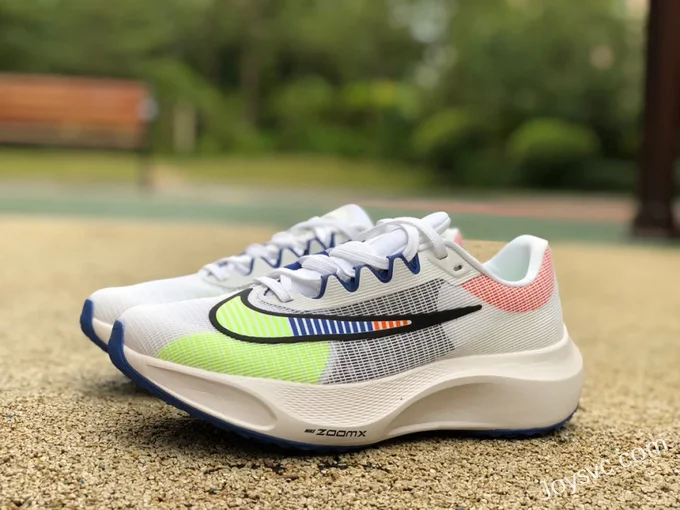 Nike Zoom Fly 5 White Green Pink Running Shoes DX1599-100