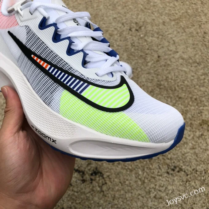 Nike Zoom Fly 5 White Green Pink Running Shoes DX1599-100