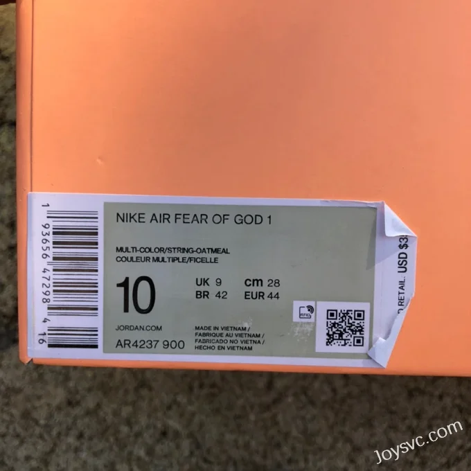 Nike Air Fear of God 1 Oatmeal AR4237-900