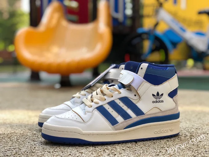 Adidas Forum 84 Hi White Blue High Top Sneakers FY7793