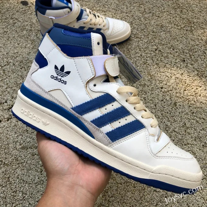 Adidas Forum 84 Hi White Blue High Top Sneakers FY7793