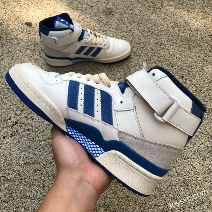 Adidas Forum 84 Hi White Blue High Top Sneakers FY7793