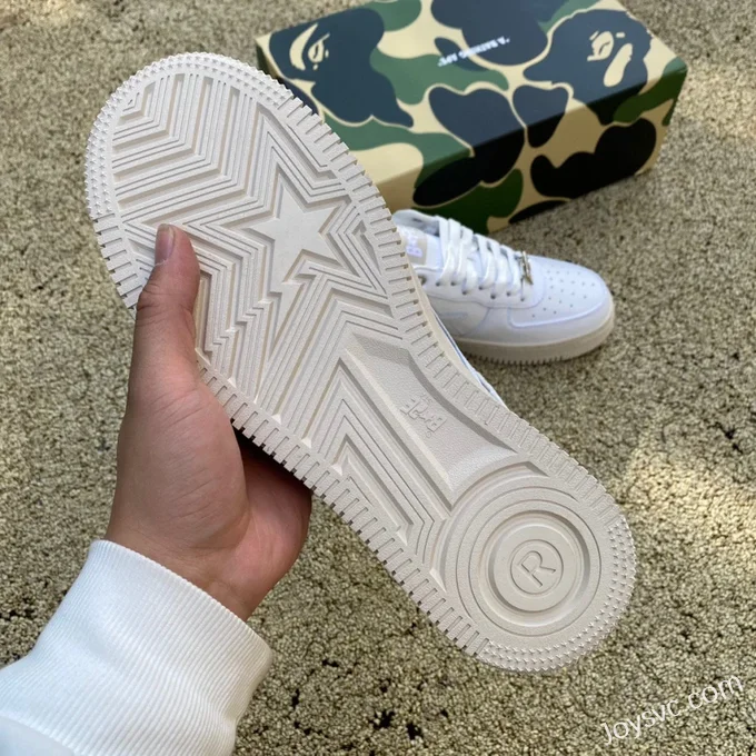 BAPE STA SK8 Low-Top Shoes in Cloud White