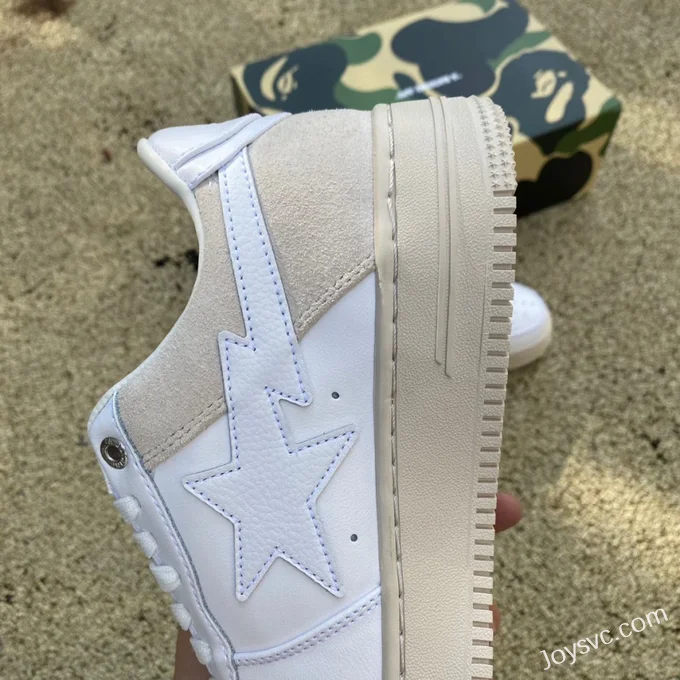 BAPE STA SK8 Low-Top Shoes in Cloud White