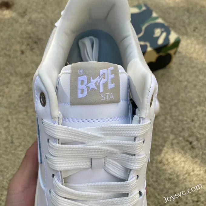 BAPE STA SK8 Low-Top Shoes in Cloud White