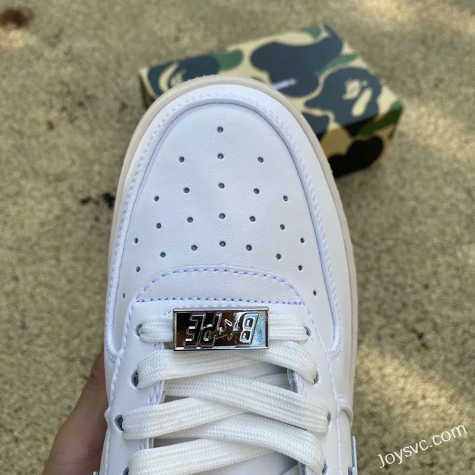 BAPE STA SK8 Low-Top Shoes in Cloud White