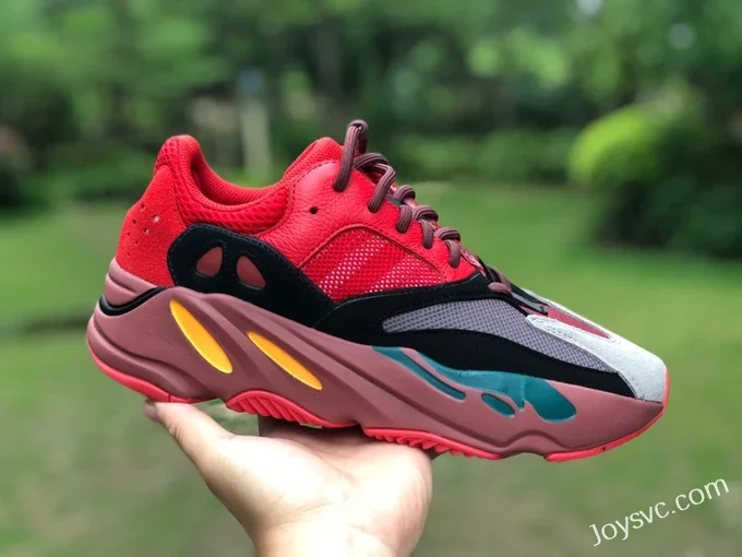 Adidas Yeezy Boost 700 in Grey and Red