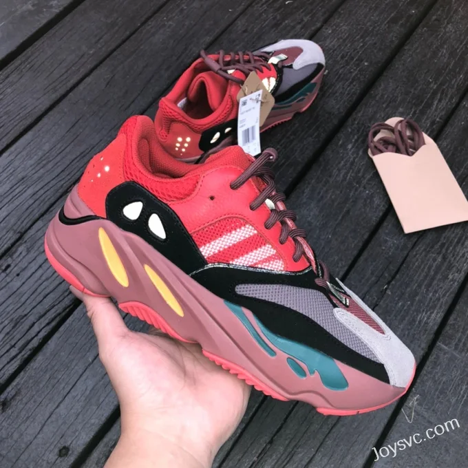 Adidas Yeezy Boost 700 in Grey and Red