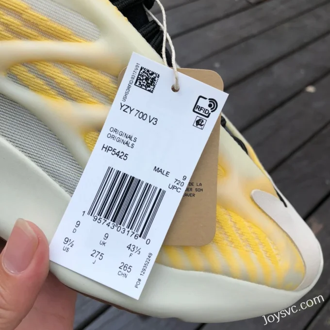 Adidas Yeezy 700 V3 in White and Yellow