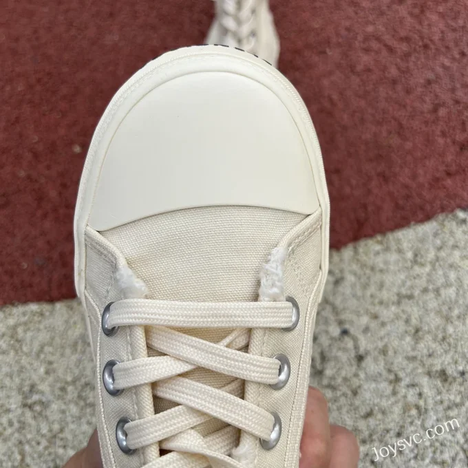 Balenciaga Paris Beige High Top Canvas Sneakers