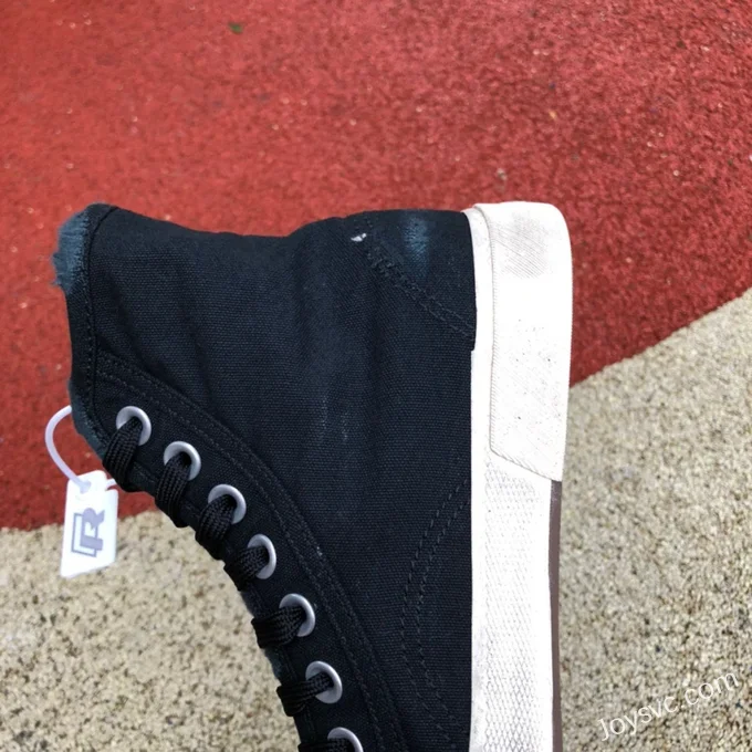 Balenciaga Paris Black White High Top Canvas Sneakers