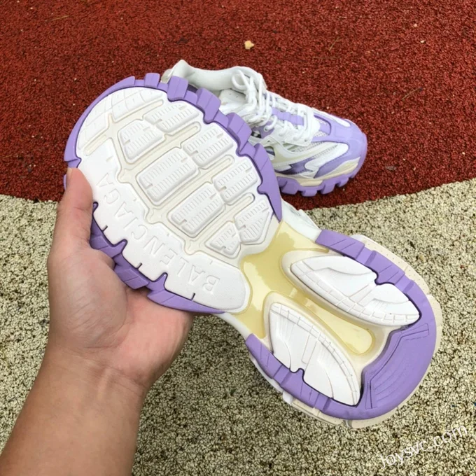 Balenciaga Track 2.0 White Purple Sneakers