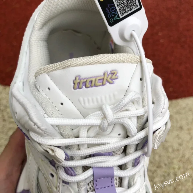 Balenciaga Track 2.0 White Purple Sneakers