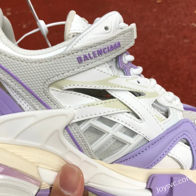 Balenciaga Track 2.0 White Purple Sneakers