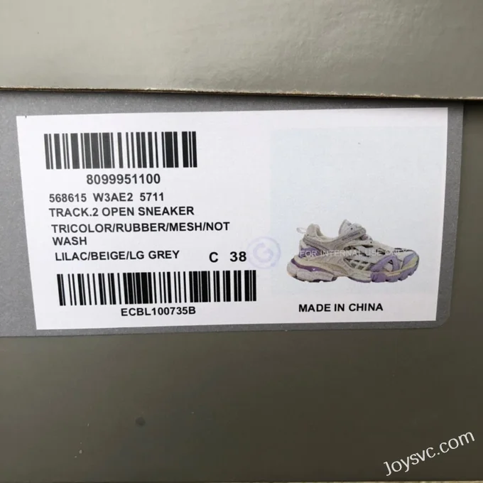 Balenciaga Track 2.0 White Purple Sneakers