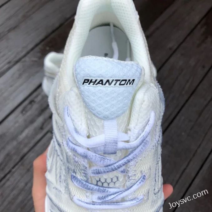 Balenciaga White Blue Phantom Vintage Dad Shoes