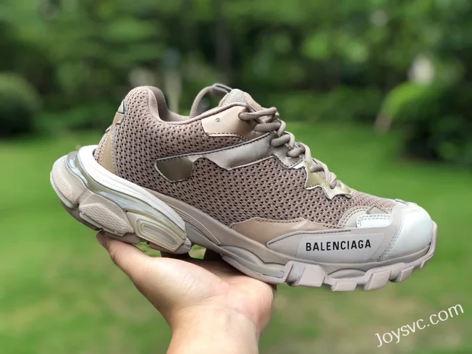 Balenciaga Track 3 Khaki Sneakers