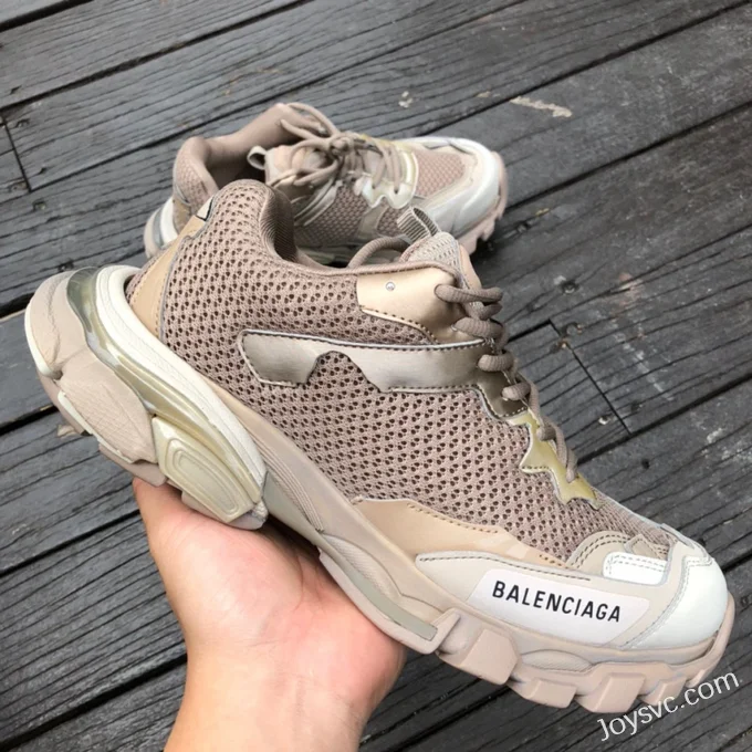 Balenciaga Track 3 Khaki Sneakers