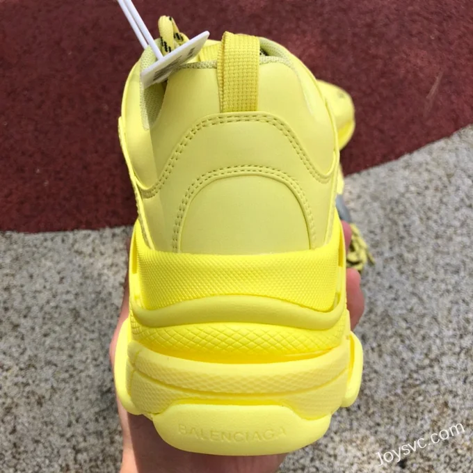 Balenciaga Yellow Triple S Vintage Dad Shoes