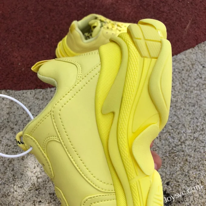 Balenciaga Yellow Triple S Vintage Dad Shoes