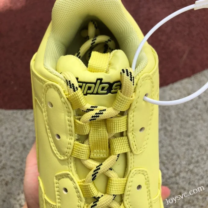 Balenciaga Yellow Triple S Vintage Dad Shoes