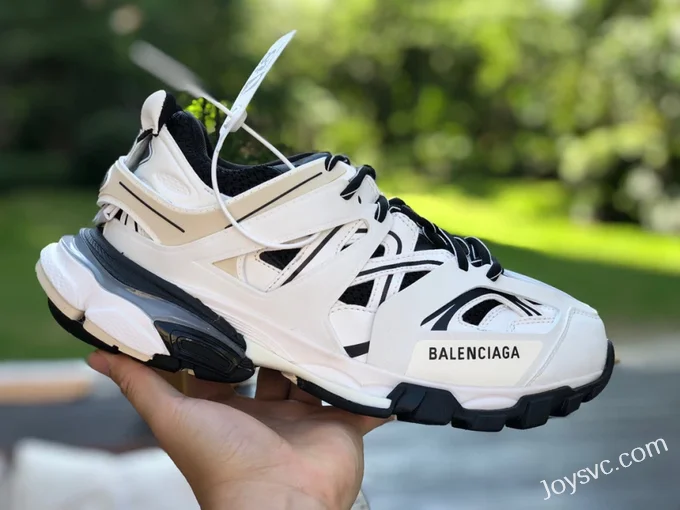 Balenciaga Triple S White Black Sneakers