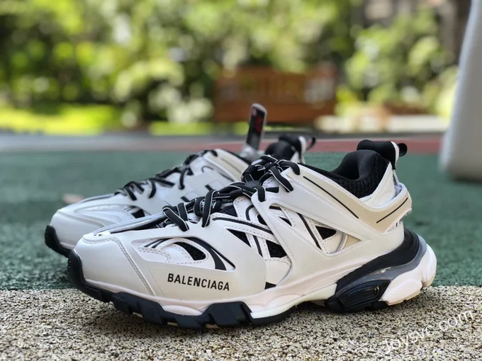 Balenciaga Triple S White Black Sneakers