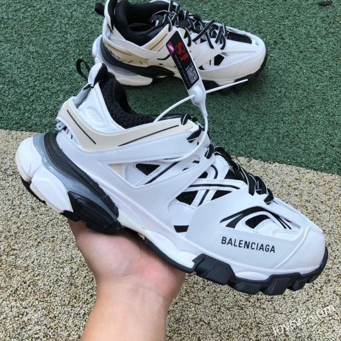 Balenciaga Triple S White Black Sneakers