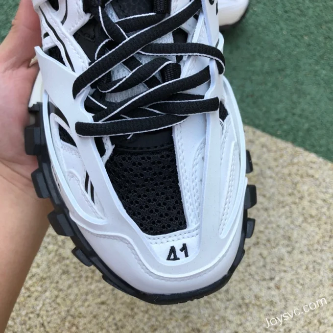 Balenciaga Triple S White Black Sneakers