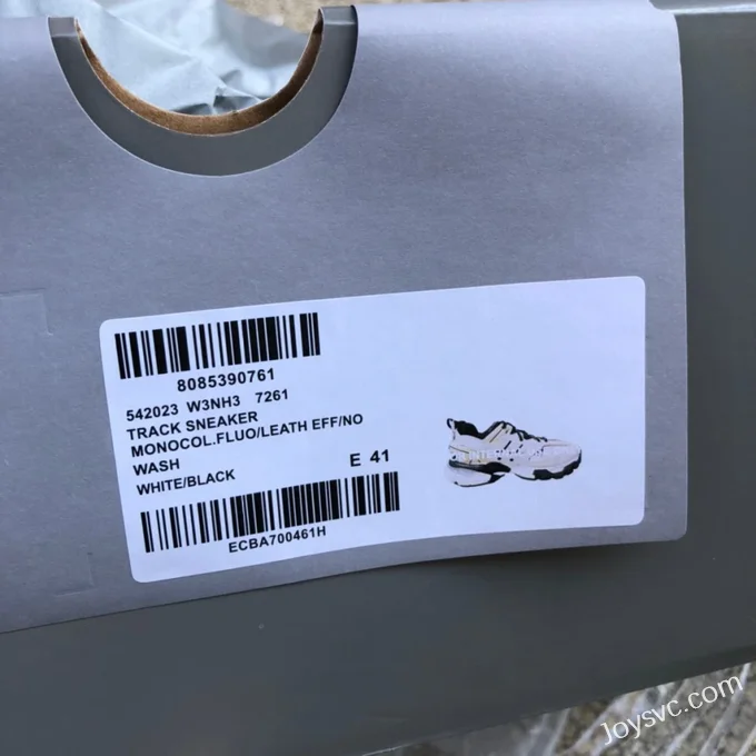 Balenciaga Triple S White Black Sneakers