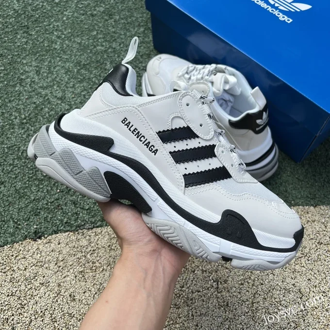 Balenciaga Adidas White Triple S Vintage Dad Shoes