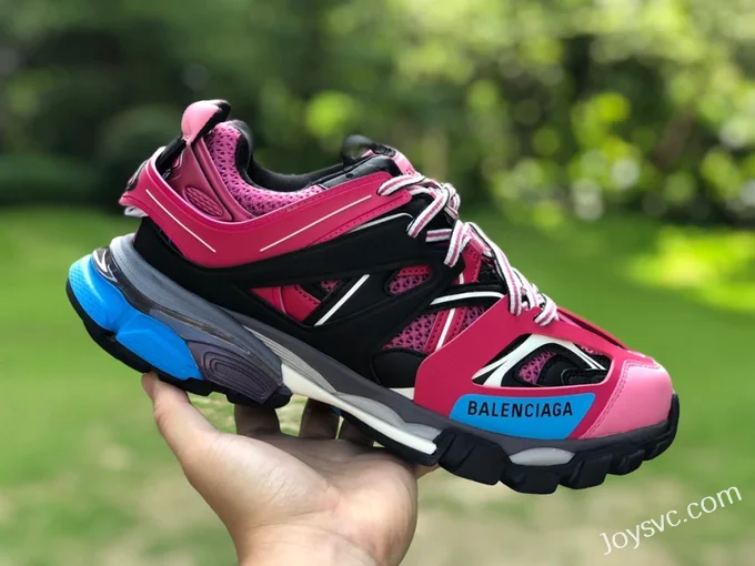 Balenciaga Track 3 Pink Blue Sneakers