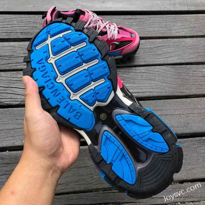 Balenciaga Track 3 Pink Blue Sneakers