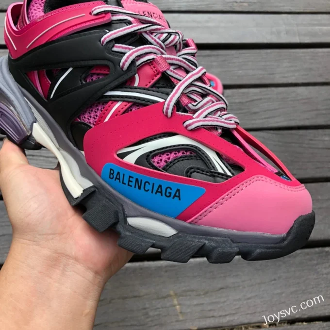 Balenciaga Track 3 Pink Blue Sneakers