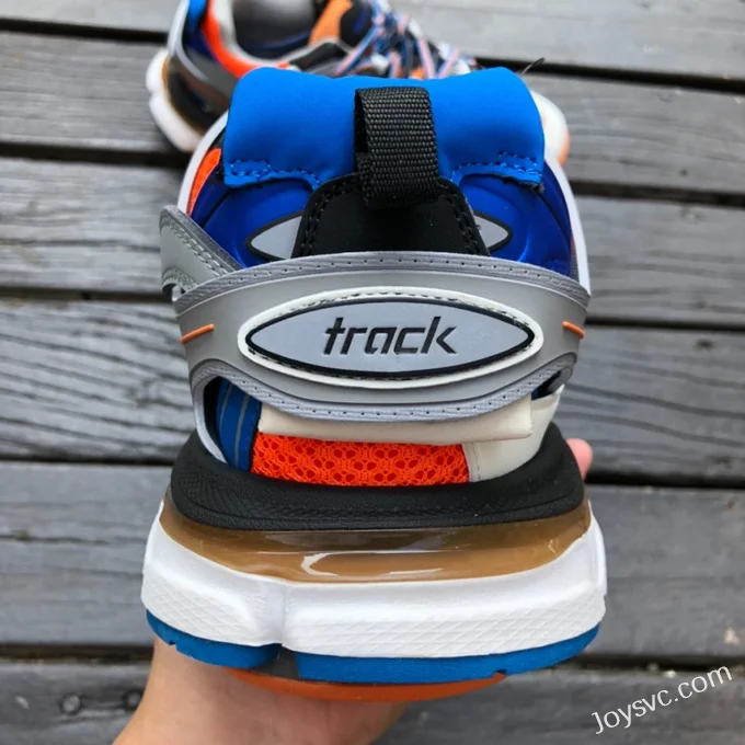 Balenciaga Track 3 Grey Blue Orange Sneakers