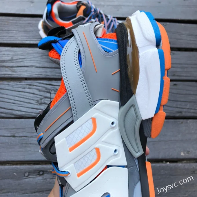 Balenciaga Track 3 Grey Blue Orange Sneakers