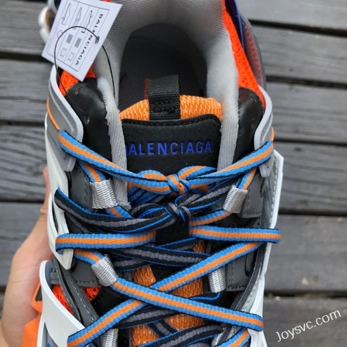 Balenciaga Track 3 Grey Blue Orange Sneakers