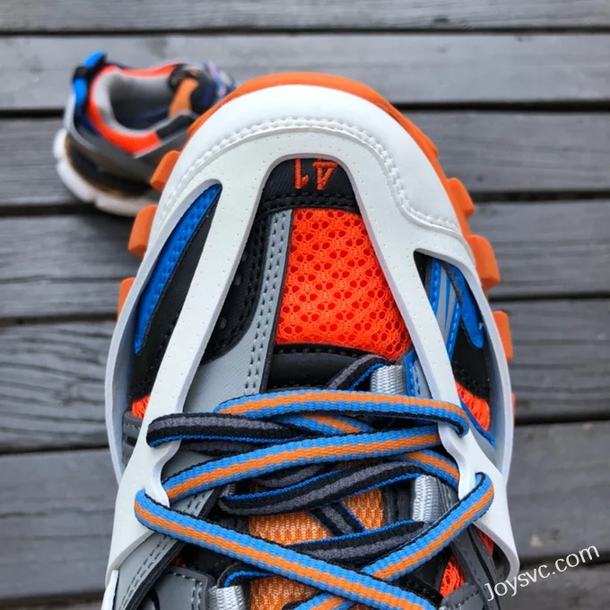 Balenciaga Track 3 Grey Blue Orange Sneakers