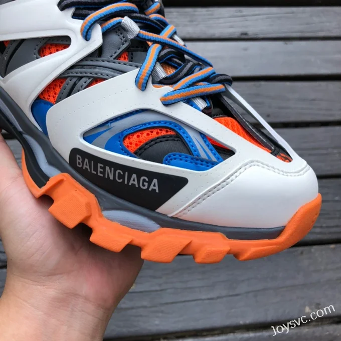 Balenciaga Track 3 Grey Blue Orange Sneakers