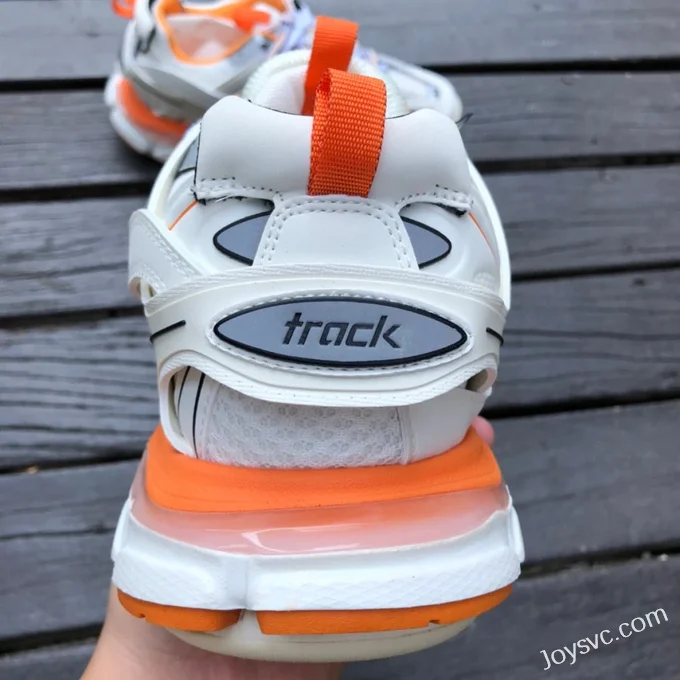 Balenciaga Track 3 White Orange Sneakers