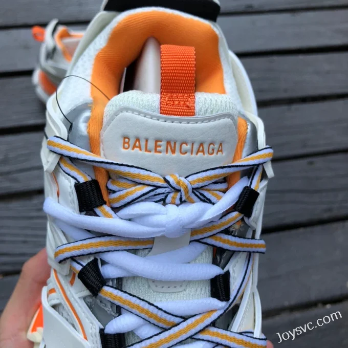 Balenciaga Track 3 White Orange Sneakers