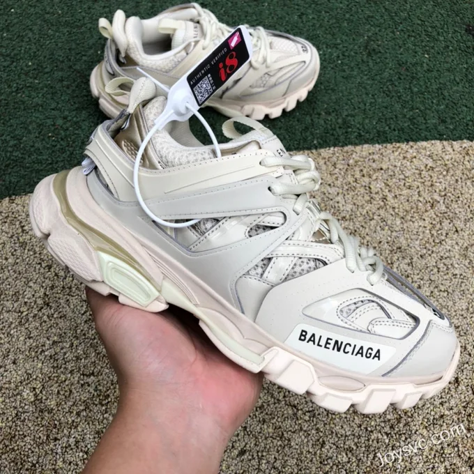 Balenciaga Track 3 White Light Brown Sneakers